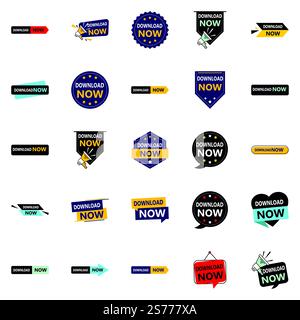 25 bannières vectorielles à télécharger immédiatement Illustration de Vecteur