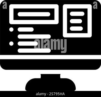 vecteur d'icône de glyphe publicitaire de recherche payante. panneau publicitaire de recherche payante. illustration de symbole isolé. illustration vectorielle d'icône de glyphe publicitaire de recherche payante Illustration de Vecteur