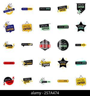 Offre spéciale Vector Pack 25 Eye attraper des modèles pour vos besoins marketing Illustration de Vecteur