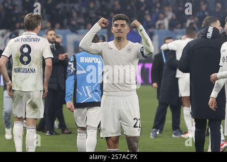 Bergame, Italie. 18 janvier 2025. Lors de l'Atalanta BC vs SSC Napoli, 21° Serie A Enilive 2024-25 match au stade Gewiss de Bergame (BG), Italie, le 18 janvier 2025. Crédit : Agence photo indépendante/Alamy Live News Banque D'Images