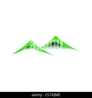 modèle de conception de logo mountain icon Illustration de Vecteur