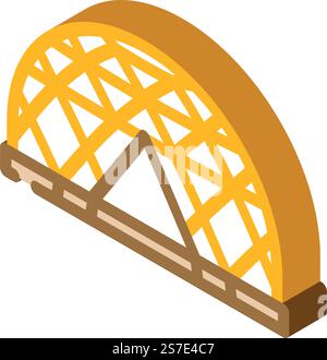 vecteur d'icône isométrique de vacances de tente de tourisme. panneau de vacances de tente touristique. illustration de symbole isolé. illustration vectorielle d'icône isométrique de vacances de tente de tourisme Illustration de Vecteur