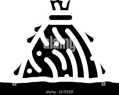 grandes oreilles de gerbe du vecteur d'icône de glyphe de récolte de blé. grande épis de gerbe du signe de récolte de blé. illustration de symbole isolé. grandes oreilles de gerbe de l'illustration vectorielle d'icône de glyphe de récolte de blé Illustration de Vecteur