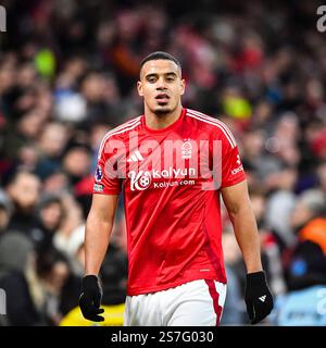 The City Ground, Nottingham, Royaume-Uni. 19 janvier 2025. Premier League Football, Nottingham Forest versus Southampton ; Murillo of Nottingham Forest Credit : action plus Sports/Alamy Live News Banque D'Images