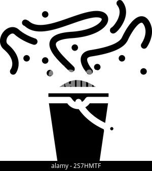 vecteur d'icône de glyphe d'odeur. signe d'odeur. illustration de symbole isolé. illustration vectorielle d'icône de glyphe d'odeur d'odeur Illustration de Vecteur