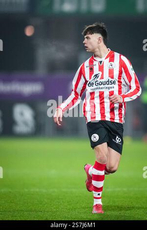 Rotterdam, pays-Bas. 19 janvier 2025. Rotterdam - Nokkvi Thorisson de Sparta Rotterdam lors de la dix-neuvième manche de compétition de la saison Eredivisie 2024/2025. Le match se déroule entre le Sparta Rotterdam et le RKC Waalwijk au Het Kasteel le 19 janvier 2025 à Rotterdam, aux pays-Bas. (VK Sportphoto/Danny de Groot) crédit : Yannick Verhoeven/Alamy Live News Banque D'Images
