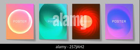 Collection de fond d'art tendance. Affiche ou couverture moderne Illustration de Vecteur