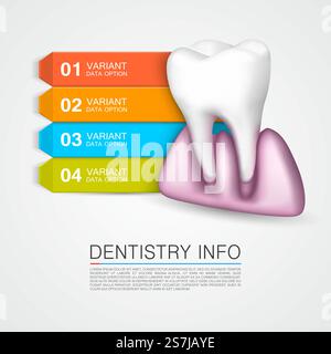 Dentisterie info art médical créatif. Illustration vectorielle Illustration de Vecteur