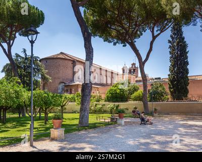 Basilique de St Sabina, colline de l'Aventin, Rome, Italie Banque D'Images