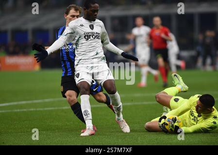 Milan, Italie. 19 janvier 2025. 21ème jour de Serie A soccer 2024-2025, match entre .F.C. International - Empoli. (Crédit image : © Ervin Shulku/ZUMA Press Wire) USAGE ÉDITORIAL SEULEMENT! Non destiné à UN USAGE commercial ! Banque D'Images