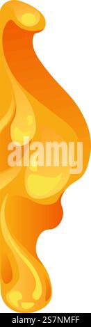 Nectar de fleur de fleur, miel collant isolé au goût sucré. Apiculture et production de rucher, délicieux repas et ingrédients pour cuisiner et manger sainement. Vecteur dans l'illustration de style plat. Miel collant, nectars sucrés recueillis par les abeilles Illustration de Vecteur