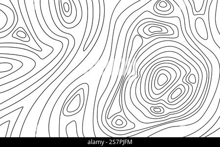 Arrière-plan de la carte topographique Illustration de Vecteur