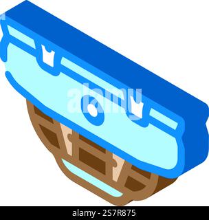 vecteur d'icône isométrique domestique de détecteur de fumée intelligent. signe de maison de détecteur de fumée intelligent. illustration de symbole isolé. illustration vectorielle d'icône isométrique domestique de détecteur de fumée intelligent Illustration de Vecteur