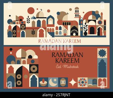 Illustration de la mosquée islamique pour le Ramadan Illustration de Vecteur