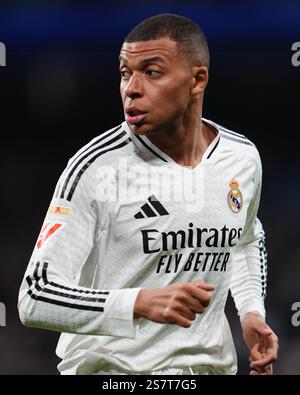 Madrid, Espagne. 20 janvier 2025. Kylian Mbappe du Real Madrid lors du match la Liga EA Sports entre le Real Madrid et l'UD Las Palmas a joué au stade Santiago Bernabeu le 19 janvier 2025 à Madrid, en Espagne. (Photo de Bagu Blanco/PRESSINPHOTO) crédit : AGENCE SPORTIVE PRESSINPHOTO/Alamy Live News Banque D'Images
