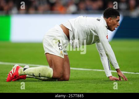 Madrid, Espagne. 20 janvier 2025. Jude Bellingham du Real Madrid lors du match la Liga EA Sports entre le Real Madrid et l'UD Las Palmas a joué au stade Santiago Bernabeu le 19 janvier 2025 à Madrid, en Espagne. (Photo de Bagu Blanco/PRESSINPHOTO) crédit : AGENCE SPORTIVE PRESSINPHOTO/Alamy Live News Banque D'Images