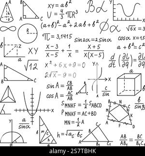 Maths doodle, maths de formule et maths gribouiller les devoirs. Divers diagrammes et formes géométriques, collection de vecteurs néotériques de formule physique de l'illustration de l'éducation mathématique de formule. Maths doodle, maths de formule et maths gribouiller les devoirs. Divers diagrammes et formes géométriques, formule physique collection de vecteurs néotériques Illustration de Vecteur