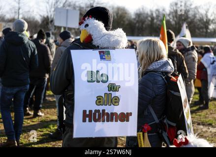 Des milliers de manifestants au Wir haben es satt ! Manifestation, des milliers de manifestants ont exigé un engagement et un soutien de la future Germa Banque D'Images