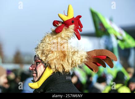 Des milliers de manifestants au Wir haben es satt ! Manifestation, des milliers de manifestants ont exigé un engagement et un soutien de la future Germa Banque D'Images