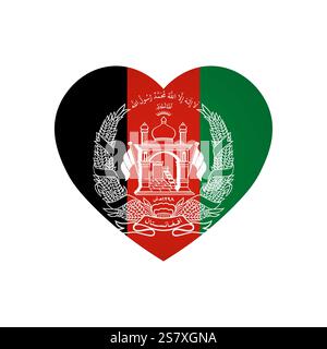 Drapeau de l'Afghanistan - drapeau coloré rectangle représentant l'identité culturelle et le patrimoine d'un pays. L'essence de la fierté et de l'unité nationales. Attaché par les coins dans un album papier Illustration de Vecteur