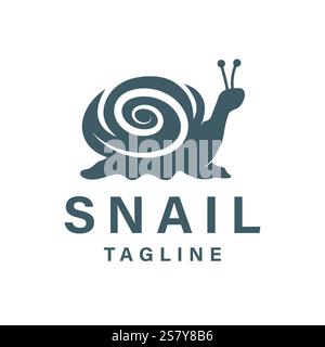 Scarail logo Design en forme de silhouette, reflète l'impression lente et est inspiré par la nature et les animaux. Cette illustration vectorielle simple convient Illustration de Vecteur