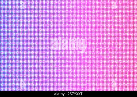 Fond de mosaïque de fondu demi-teinte, modèle de bannière disco rétro néon vectoriel Illustration de Vecteur