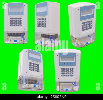 Rendu 3D d'une boîte électrique. Généralement disponible dans les pays d'asie. Banque D'Images