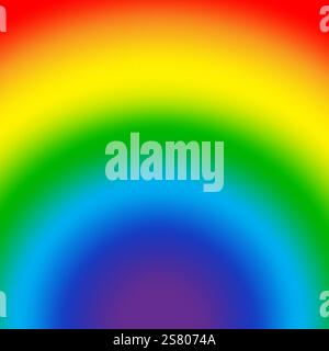 Gradient arc-en-ciel lisse. Spectre de couleurs éclatant. Fond incurvé multicolore. Conception abstraite vectorielle. Illustration de Vecteur