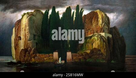 Otto Vermeheren 1861-1917 'L'île des morts' (d'après Arnold Böcklin) 1900-1915, 71 x 135,3 cm huile sur toile. Banque D'Images
