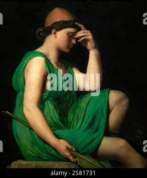 Jean A.D. Ingres 1780 1867, 'L'Odyssée' 1827-1850, 61,3 x 55 cm huile sur toile. Banque D'Images