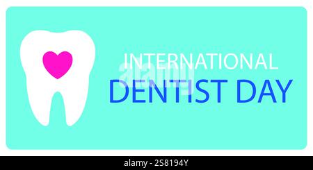 Journée internationale des dentistes. Illustration vectorielle. Illustration de Vecteur
