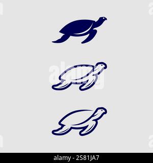 Animaux tortues dessin illustration vecteur icône Illustration de Vecteur