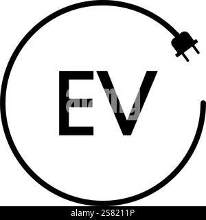 charge, station de charge, ev - icône électrique Illustration de Vecteur
