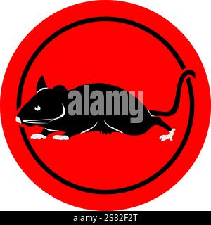 Souris signe du zodiaque chinois Illustration de Vecteur