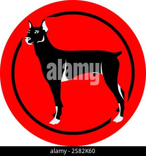 Signe zodiacal chinois chien Illustration de Vecteur