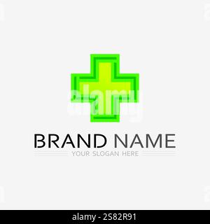 protection de la santé avec logo de bouclier modèle vectoriel pour le médical ou vecteur de compagnie d'assurance Illustration de Vecteur