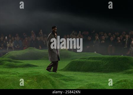 Milan, Italien. 20 janvier 2025. ZEGNA hommes automne/hiver 2025-2026 défilé pendant la Fashion week de Milan Menswear le 2025 janvier - Milan, Italie 20/01/2025 crédit : dpa/Alamy Live News Banque D'Images