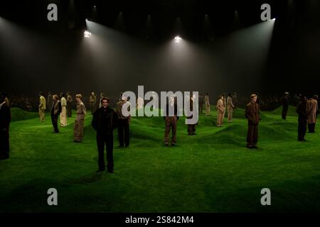 Milan, Italien. 20 janvier 2025. ZEGNA hommes automne/hiver 2025-2026 défilé pendant la Fashion week de Milan Menswear le 2025 janvier - Milan, Italie 20/01/2025 crédit : dpa/Alamy Live News Banque D'Images