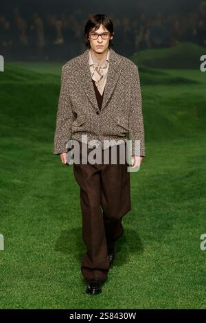 Milan, Italien. 20 janvier 2025. ZEGNA hommes automne/hiver 2025-2026 défilé pendant la Fashion week de Milan Menswear le 2025 janvier - Milan, Italie 20/01/2025 crédit : dpa/Alamy Live News Banque D'Images