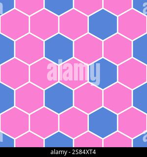 Motif géométrique sans couture avec tuiles hexagonales et illustration vectorielle de dégradés Illustration de Vecteur