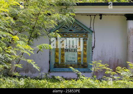 Abandonné Casino des Iles (victime du covid-19), Praslin, Seychelles Banque D'Images