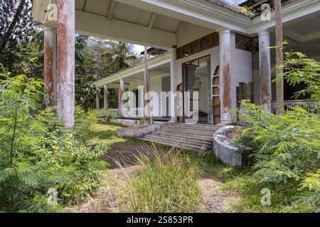 Abandonné Casino des Iles (victime du covid-19), Praslin, Seychelles Banque D'Images