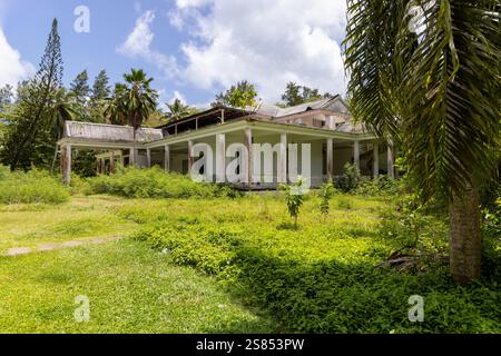 Abandonné Casino des Iles (victime du covid-19), Praslin, Seychelles Banque D'Images