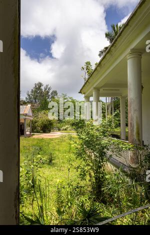 Abandonné Casino des Iles (victime du covid-19), Praslin, Seychelles Banque D'Images