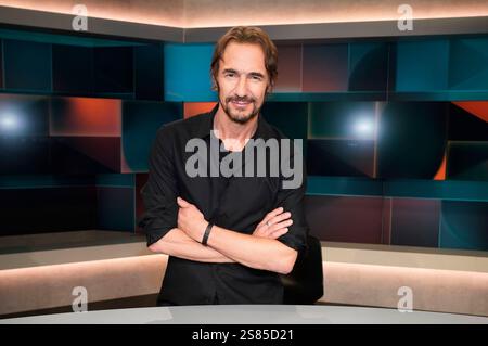 Thomas Hayo in der ARD-Talkshow hart aber fair im Studio Adlershof. Berlin, 20.01.2025 *** Thomas Hayo sur le talk-show ARD hart aber Fair au Studio A. Banque D'Images