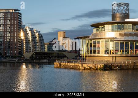 The Lowry, Salford Quays, Manchester, Lancashire, Angleterre, Royaume-Uni Banque D'Images