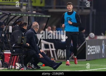 Rotterdam, pays-Bas. 19 janvier 2025. ROTTERDAM, PAYS-BAS - 19 JANVIER : Nokkvi Thorisson du Sparta Rotterdam lors du match Néerlandais Eredivisie entre le Sparta Rotterdam et le RKC Waalwijk à Het Kasteel le 19 janvier 2025 à Rotterdam, pays-Bas. (Photo de Joris Verwijst/Orange Pictures) crédit : Orange pics BV/Alamy Live News Banque D'Images