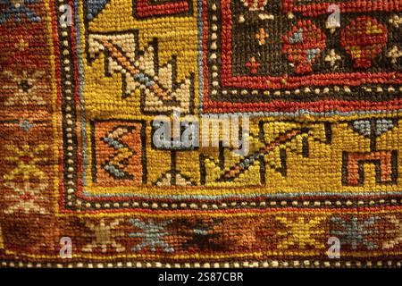Carpettes artisanales en gros plan Banque D'Images