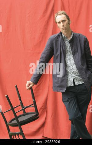 L'auteur britannique Will Self Picked au Festival international du livre d'Édimbourg où il a parlé de son nouveau roman intitulé le Livre de Dave. Le Festival du livre était le plus grand événement littéraire au monde et présentait des écrivains du monde entier. L'événement de 2006 a rassemblé environ 550 écrivains et s'est déroulé du 13-28 au 30 août. Banque D'Images