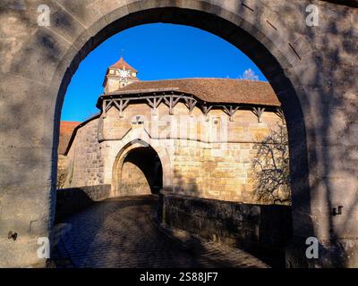 Rothenburg ob der Tauber - joli village en Bavière, Allemagne. Banque D'Images